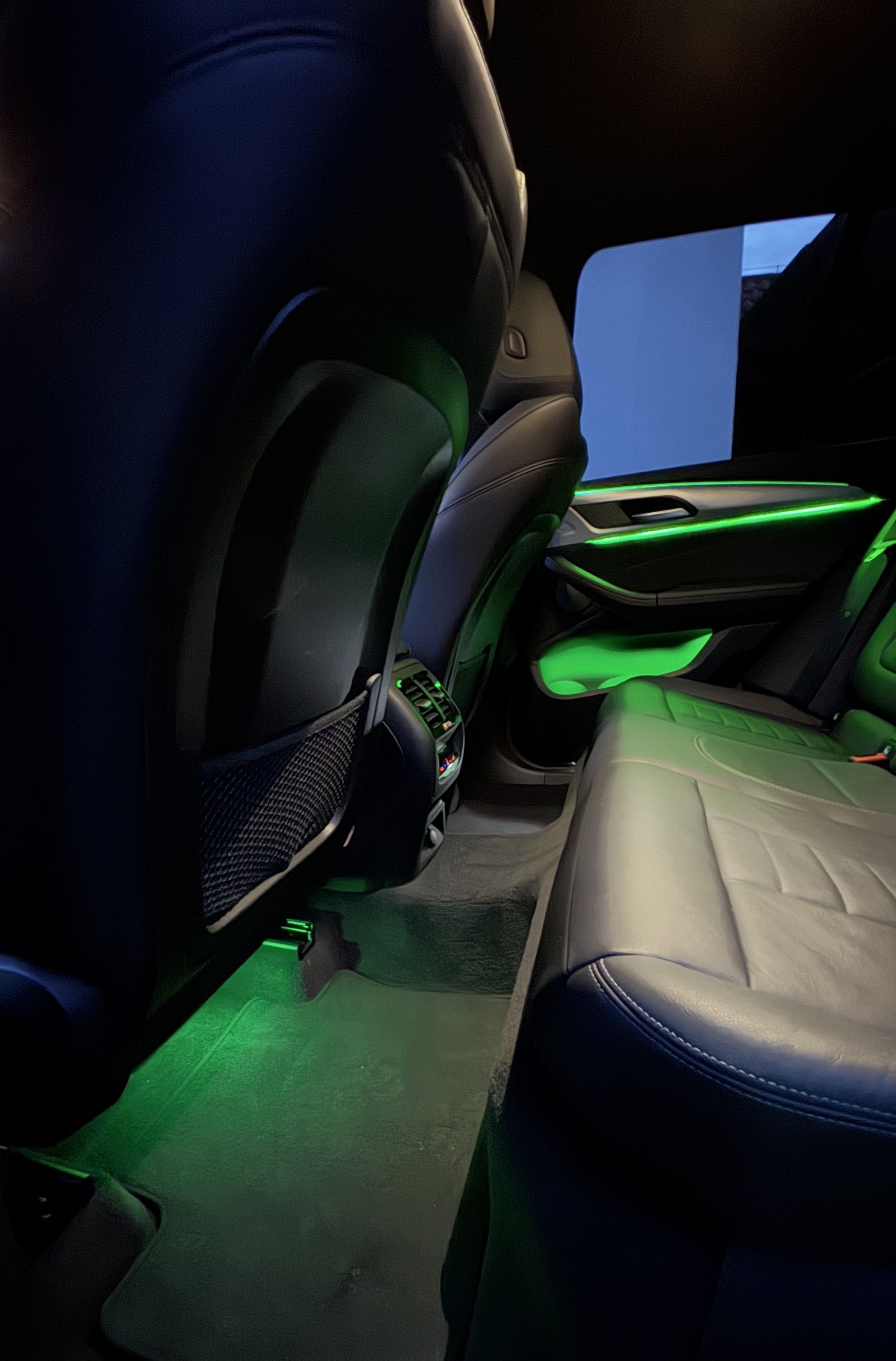 BMW G01 Ambientebeleuchtung Fußraum und Tür Grün