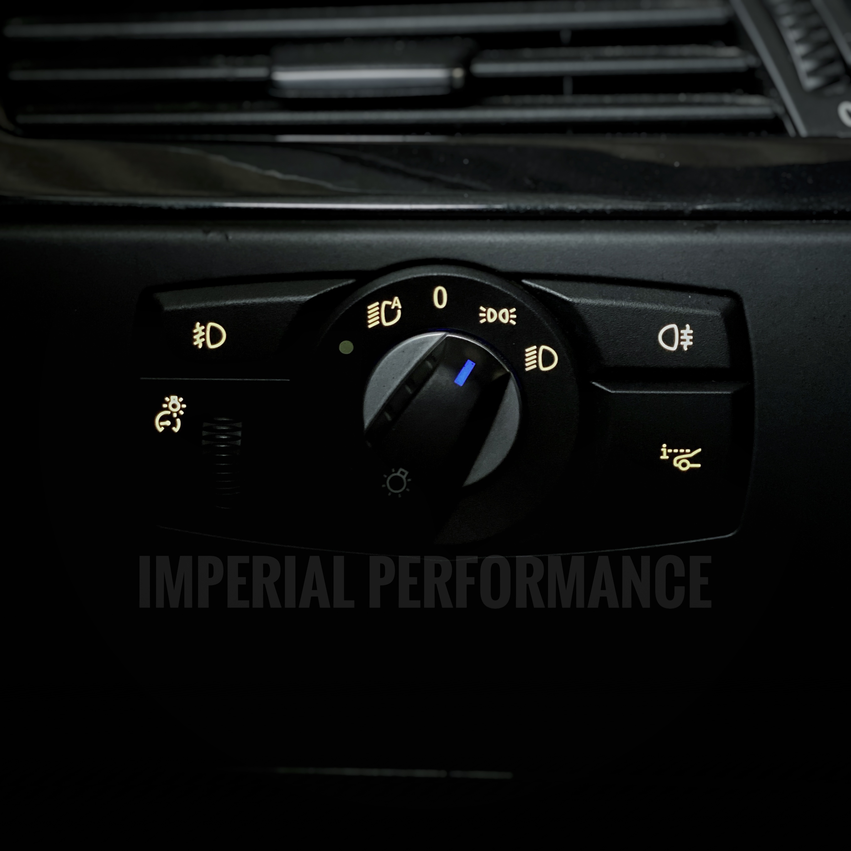 Umlötung BMW E60 Lichtschalter weiße und blaue Tasten-LEDs